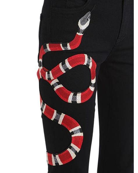 gucci snakeskin pants|gucci snake jeans reddit.